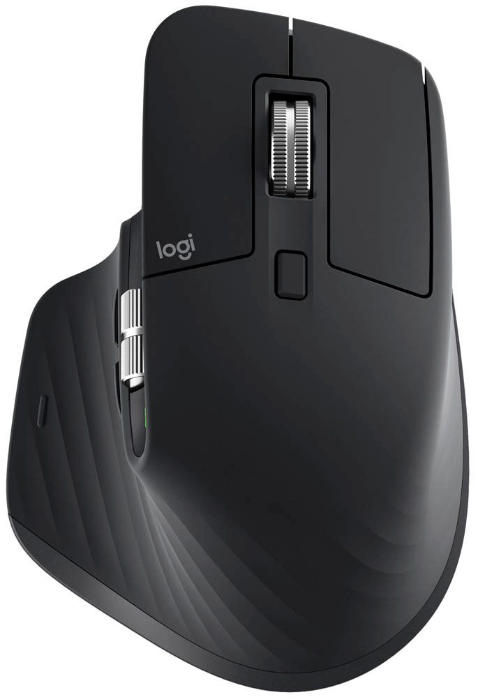 Logitech MX Master 3S FOR MAC Maus ergonomisch kabellos spacegrau ...