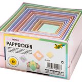 Artikelbild 1 für 12 folia PASTELL Geschenkboxen-Set bunt, Artikelnummer 418572