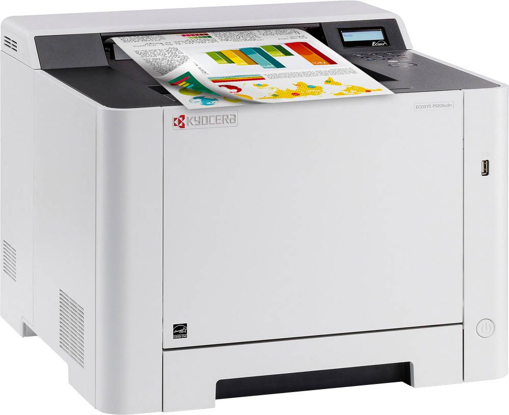 KYOCERA ECOSYS P5026cdn Life Plus Farb-Laserdrucker grau >> büroshop24