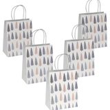 Artikelbild 1 für 5 SIGEL Geschenktaschen Pine trees Motiv 18,0 x 23,0 cm, Artikelnummer 387429