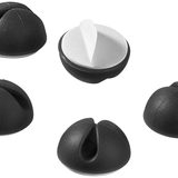 Artikelbild 1 für 5 goobay Kabelclips schwarz, Artikelnummer 821280