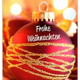 Artikelbild 1 für LUMA Geschenkanhänger mehrfarbig Frohe Weihnachten mit rote Kugel 10 St., Artikelnummer 141339