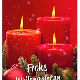 Artikelbild 1 für LUMA Geschenkanhänger mehrfarbig Frohe Weihnachten mit roten Kerzen 10 St., Artikelnummer 141356