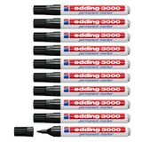 Artikelbild 1 für edding 3000 Permanentmarker schwarz 1,5 - 3,0 mm, 10 St., Artikelnummer 316547