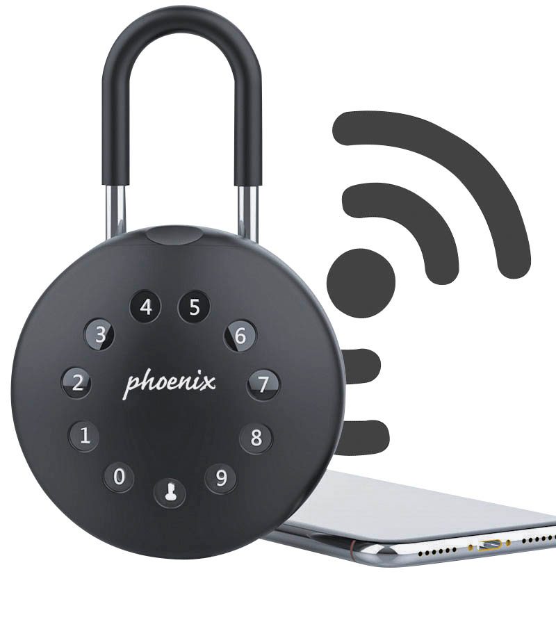 Phoenix Smile Schl sselkasten Schwarz Mit 2 Haken Elektronikschloss phoenix-smile-schl-sselkasten-schwarz-mit-2-haken-elektronikschloss
