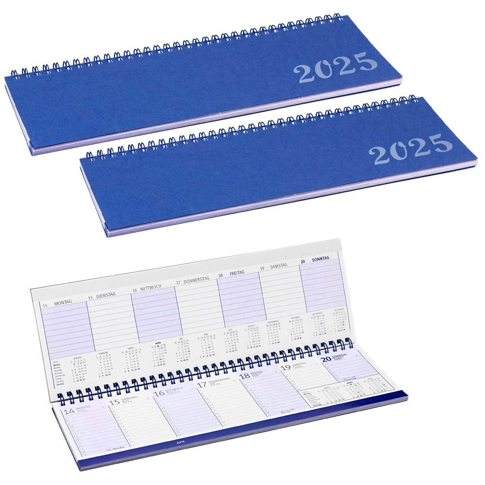 AKTION: 3 Tischquerkalender Standard 2025 >> büroshop24