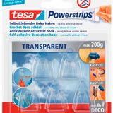 Klebehaken tesa Powerstrips TRANSPARENT Klebehaken für max. 200,0 g 2,0 x 3,5 cm, 5 St. von tesa