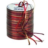 Artikelbild 1 für PRÄSENT Geschenkband Raffia glänzend rot/gold 3,0 mm x 50,0 m, Artikelnummer 945022