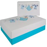 Artikelbild 1 für 2 BUNTBOX Baby Boy M & L Geschenkboxen-Set weiß, Artikelnummer 303984