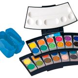 Artikelbild 1 für Pelikan ProColor Wasserfarbkasten 2 Wasserboxen + Deckweiß und 24 Farben, Artikelnummer 317147