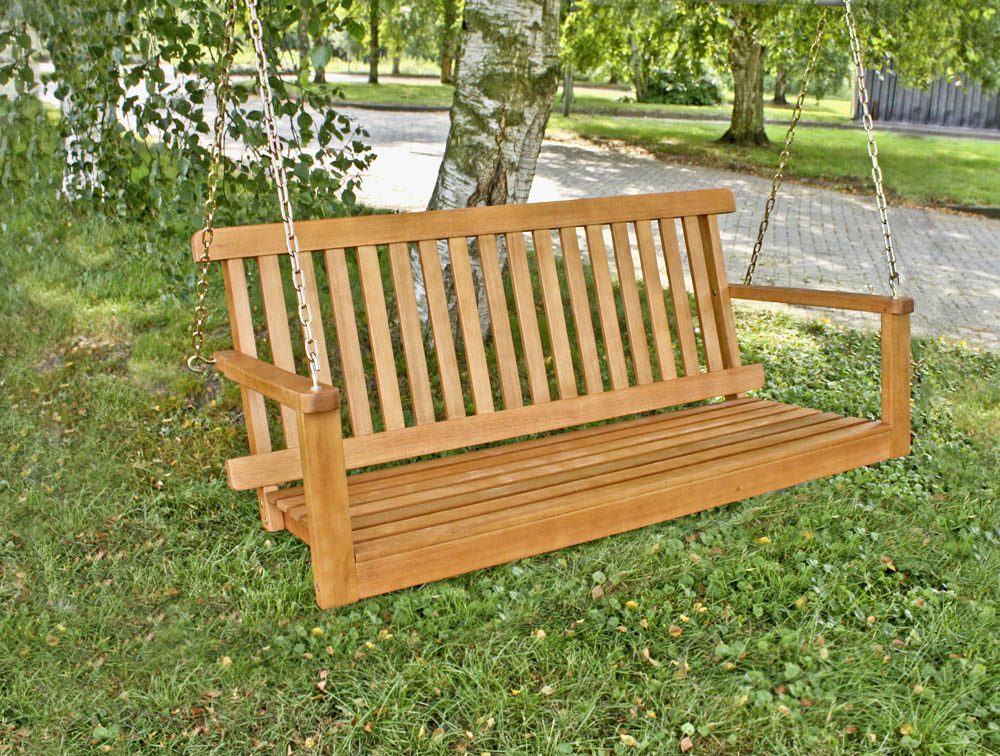 Garden Pleasure Hängebank COLUMBIA 985106 braun Holz 130,0 cm >>