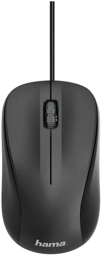 hama MC-300 Maus kabelgebunden schwarz >> büroshop24