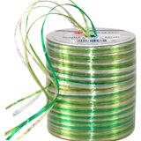 Artikelbild 1 für PRÄSENT Geschenkband Raffia glänzend grün/hellgrün/weiß 3,0 mm x 50,0 m, Artikelnummer 536324