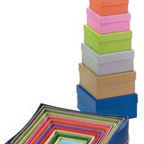 Artikelbild 1 für 12 folia Geschenkboxen bunt 14,5 x 14,0 x 7,4 cm, Artikelnummer 595987