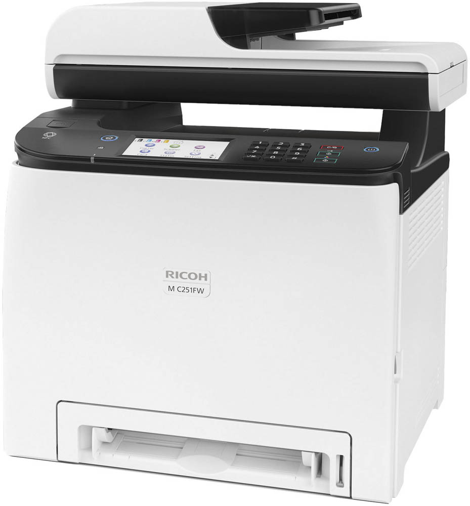 RICOH M C251FW 4 in 1 FarblaserMultifunktionsdrucker weiß >>