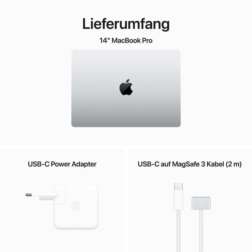 Apple MacBook Pro 2023 35,8 cm (14,2 Zoll), 8 GB RAM, 512 GB SSD, Apple M3 >> büroshop24 Apple MacBook Pro 2023 35,8 cm (14,2 Zoll), 8 GB RAM, 512 GB SSD, Apple M3 >> büroshop24