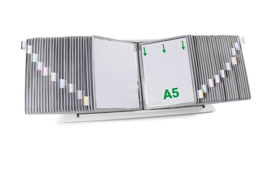 tarifold Sichttafelsystem 435500 DIN A5 grau mit 50 St. Sichttafeln